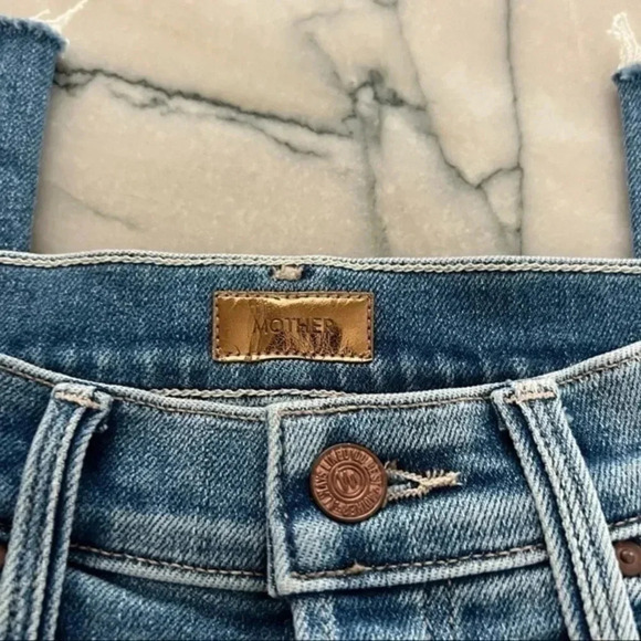 Mother The insider crop step fray like a pirate jeans size 23 B121 - Picture 4 of 7